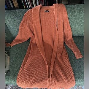 Terracotta Duster Cardigan